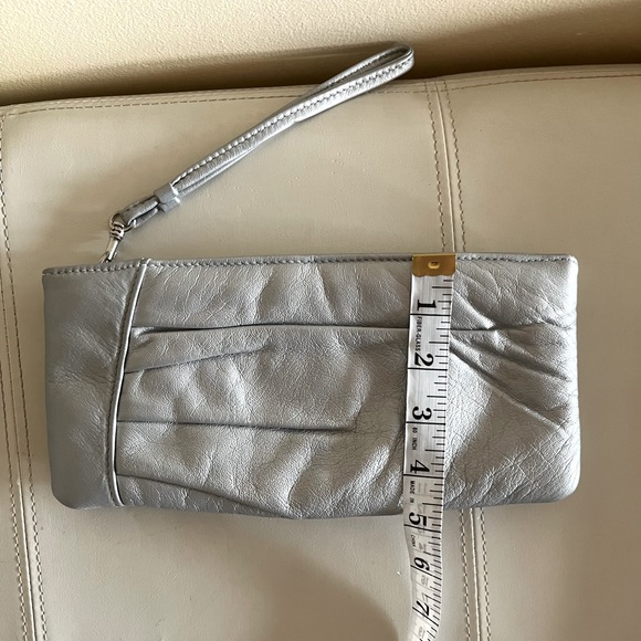 Metallic leather wristlet by Cache. - Picture 7 of 7